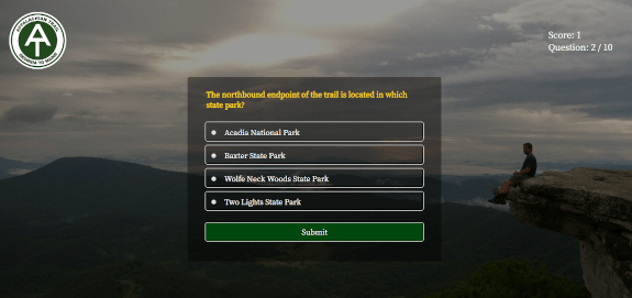 Appalachian Trail Quiz screenshot